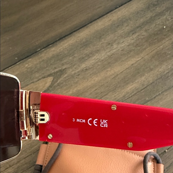 MCM Red and Gold Sunglasses - Picture 5 of 9